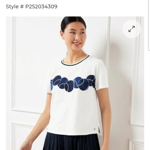 Talbots Tops - Womens Piqué Oversized Crewneck Tee - Tennis Ball XL NWT